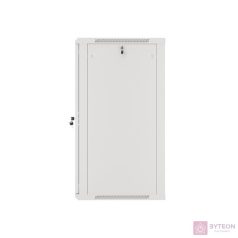   Lanberg 19'' fali rack szekrény 22U 600x600mm szürke (üvegajtó)