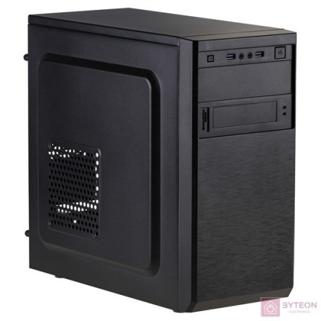 Akyga Micro ATX Case AK17BK 2x USB 3.0 w/o PSU