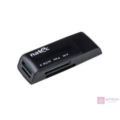   Natec Card Reader MINI ANT 3 SDHC, MMC, M2, Micro SD, USB 2.0 Black