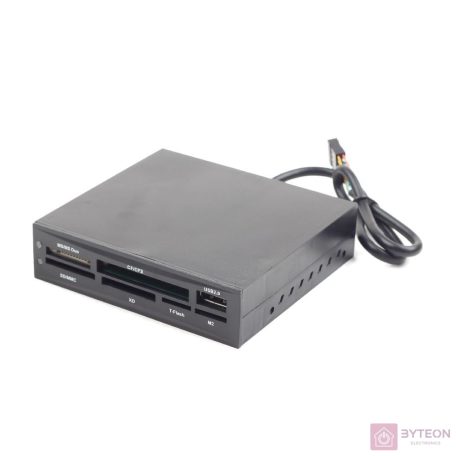 Gembird USB 2.0 internal CF/MD/SM/MS/SDXC/MMC/XD card reader/writer black
