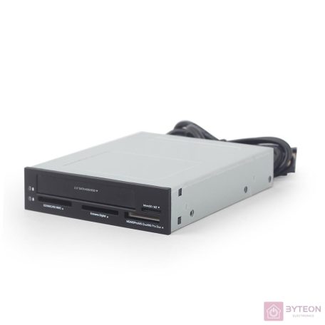 Gembird USB internal card reader/writer with 2.5 SATA port, black