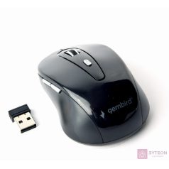   Gembird Wireless optical mouse MUSW-6B-01, 1600 DPI, nano USB, black