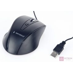   Gembird optical mouse MUS-4B-02, 1200 DPI, USB, Black, 1.35m cable length