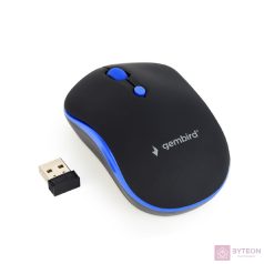   Gembird Wireless optical mouse MUSW-4B-03-B, 1600 DPI, nano USB, black-blue
