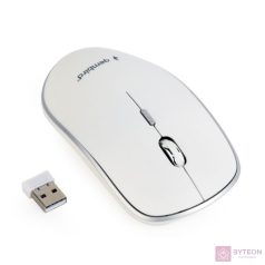   Gembird Wireless optical mouse MUSW-4B-01-W, 1600 DPI, nano USB, white