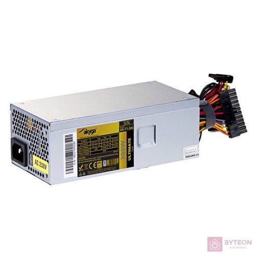 Akyga Power Supply TFX 300W AK-T1-300 P4 APFC FAN 3xSATA