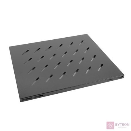 Lanberg polc 19'' rack szekrényhez 800mm (1U, 465x500mm, teherbírás 20kg-ig) fek