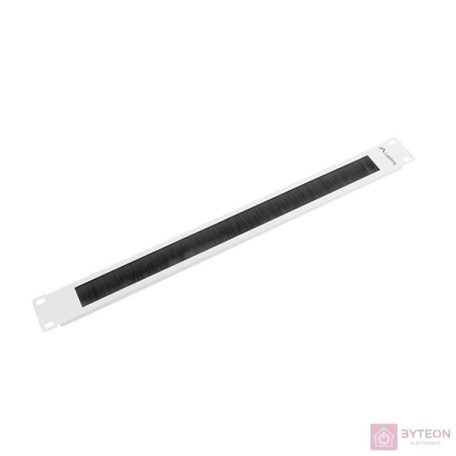 Lanberg kefés panel 1U 19'' rack szekrényhez szürke