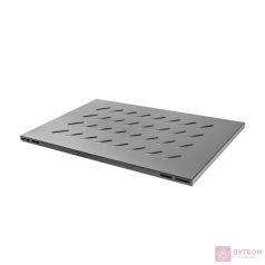   Lanberg fixed shelf 19'', 1U/465x715mm, max load capacity up to 15kg black