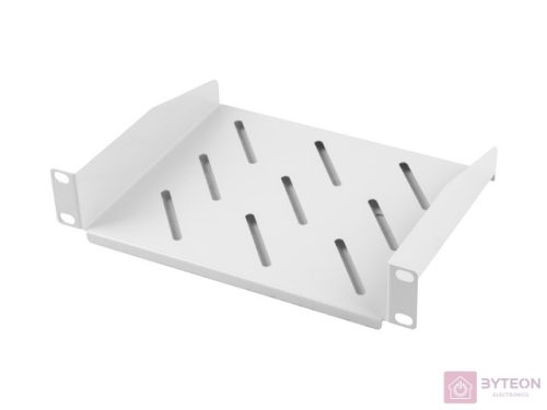 Lanberg fixed shelf 10'' 310mm, 1U/254x180mm, max load capacity up to 20kg grey