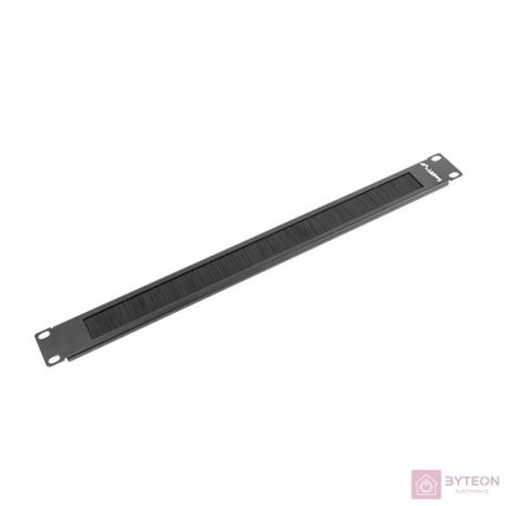 Lanberg kefés panel 1U 19'' rack szekrényhez fekete