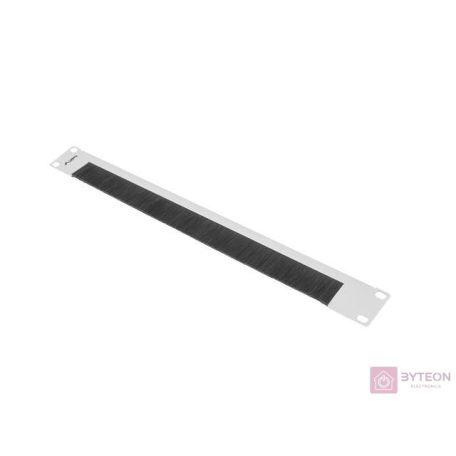 Lanberg 19'' BRUSH PANEL 1U AK-1103-S Grey