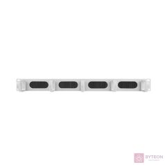   Lanberg cable management brush panel type B, 19'', 1U, grey