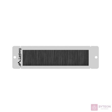 Lanberg cable entry brush panel 10'', gray