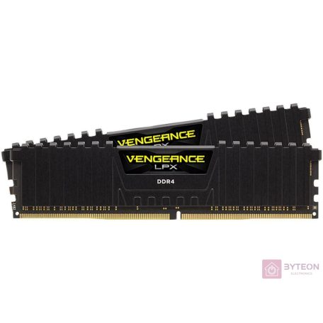 Corsair Vengeance LPX 64GB (2 x 32GB) DDR4 DRAM 3000MHz C16, Fekete