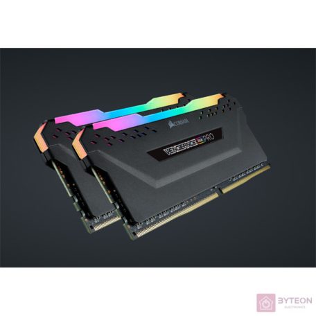 Corsair VENGEANCE RGB PRO, 16GB (2 x 8GB), DDR4, DRAM, 3600MHz, C18, Fekete