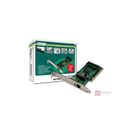 Digitus Gigabit Ethernet PCI kártya adapter, 32-bites