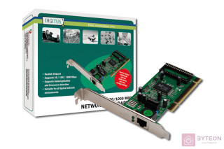 Digitus Gigabit Ethernet PCI kártya adapter, 32-bites