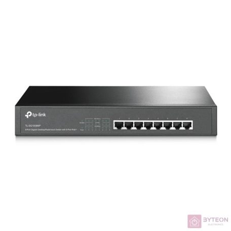TP-Link TL-SG1008MP Gigabit PoE+ switch, 8x10/100/1000, 126W, 1U 13'' steel case