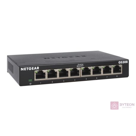 Netgear 8-Port Gigabit Desktop Switch Metal 300-SERIES (GS308 v3)