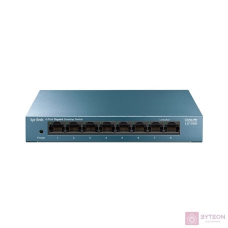 TP-Link LS108G LiteWave 8-Port Gigabit Desktop Switch, 8 Gigabit RJ45 Ports