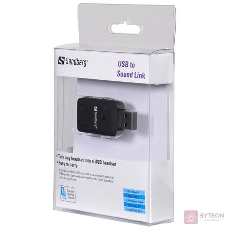 Sandberg USB -> Sound Link külső hangkártya