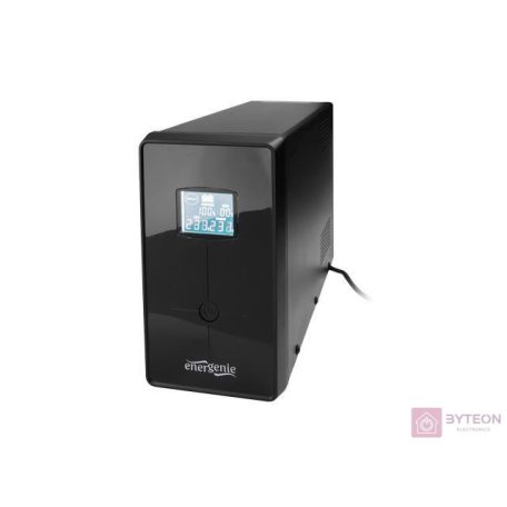 UPS Energenie-Gembird Line-Interactive,1500VA,3xIEC,2xSchuko 230V,USB,RJ11,LCD