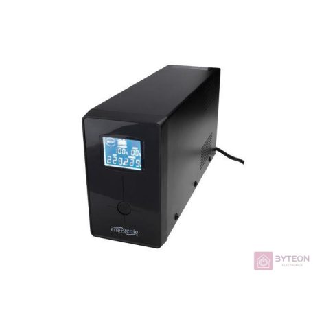 UPS Energenie-Gembird Line-Interactive,850VA,2xIEC,1xSchuko 230V OUT,USB,LCD