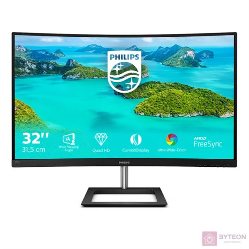 Monitor Philips 325E1C/00 31,5'' QHD, MVA, D-Sub/HDMI/DP