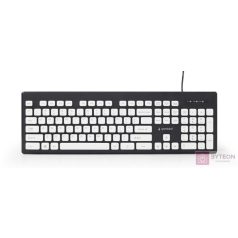   Gembird KB-CH-01 multimédia ''X-scissor'' billentyűzet,  USB, US kiosztás, feke