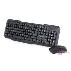 Gembird multimedia Wireless desktop set, US layout, black