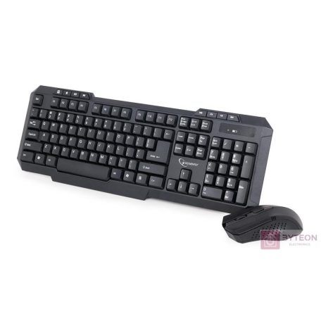 Gembird multimedia Wireless desktop set, US layout, black