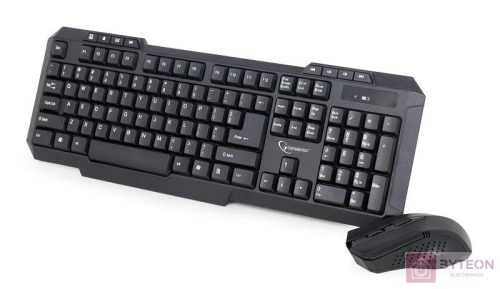 Gembird multimedia Wireless desktop set, US layout, black