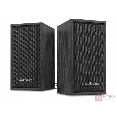 Natec Panther computer speakers 2.0 6W RMS, Black