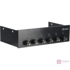   Akasa AK-FC-08BKV2 5,25" 6 Fan controller Frontpanel Black