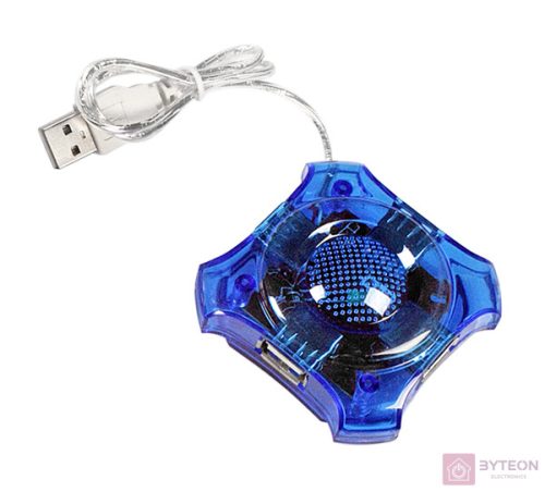 Esperanza 4-portos USB2.0 HUB Blue