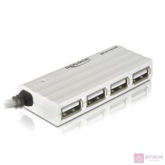   DeLock USB 2.0 HUB 4 port [ külső 4-portos, 480 Mbps, fehér ]