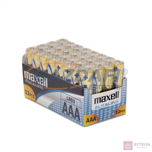 Maxell alkáli ceruza elem (AAA) 32db/csomag