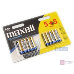 Maxell alkáli ceruza elem (AAA)  5+5db/csomag
