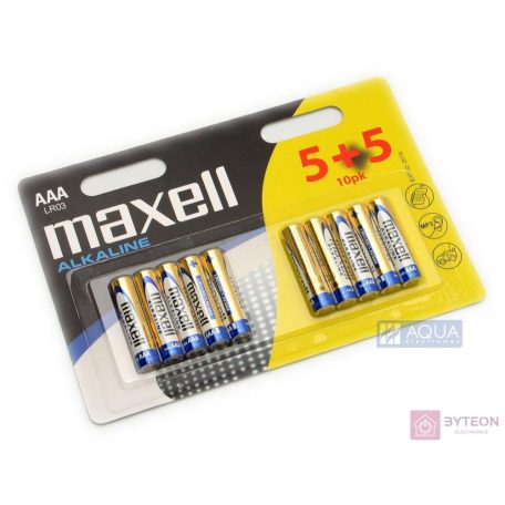 Maxell alkáli ceruza elem (AAA)  5+5db/csomag