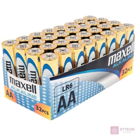 Maxell alkáli ceruza elem (AA) 32db/csomag