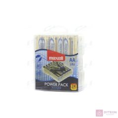 Maxell alkáli ceruza elem (AA)  Power Pack 24db/csomag