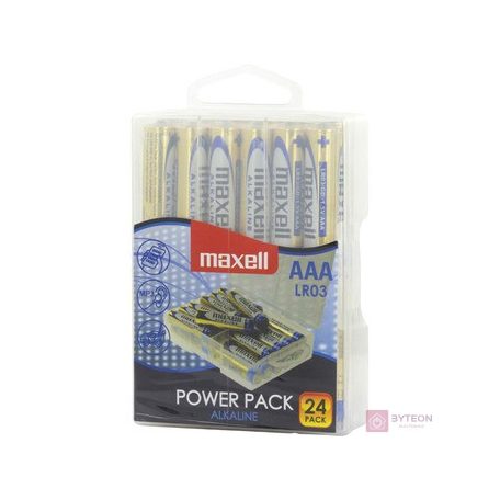 Maxell alkáli ceruza elem (AAA)  Power Pack 24db/csomag