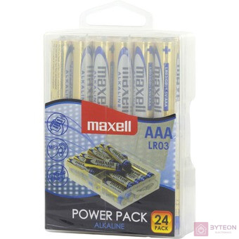 Maxell alkáli ceruza elem (AAA)  Power Pack 24db/csomag