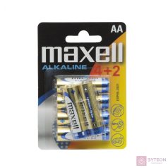 Maxell alkáli ceruza elem (AA)  4+2db/csomag