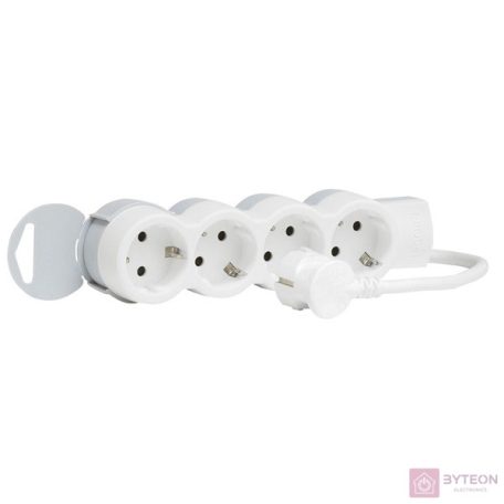 Legrand 4-es földelt 1,5m elosztósor White/Grey