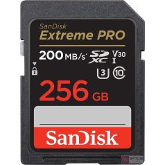 Sandisk 256GB SDXC Extreme Pro U3 UHS-I V30