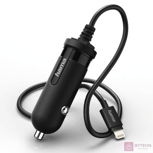 Hama Car Charger Lightning 1A Black 