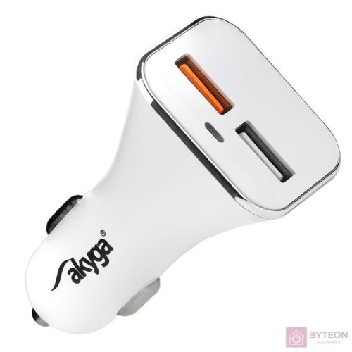 Akyga AK-CH-08 USB Adapter 12-24V/5V/3A 2USB