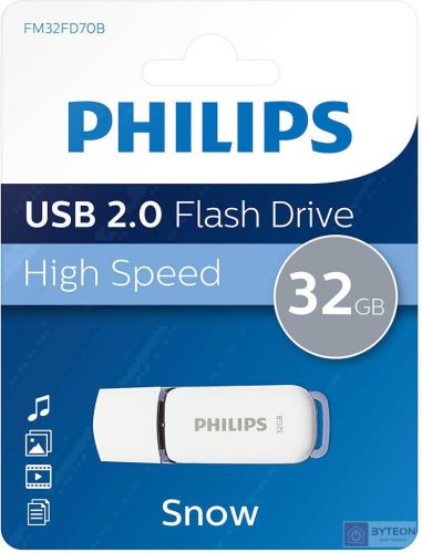 Philips 32GB USB 2.0 Snow Edition Blue